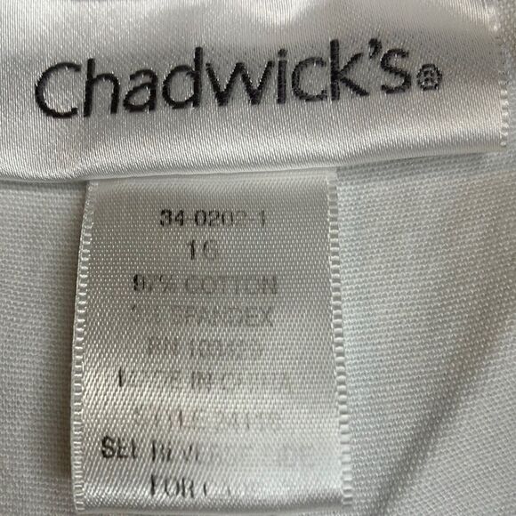CHADWICK’S 16 Slit Stretchy White Shorts - Picture 3 of 11